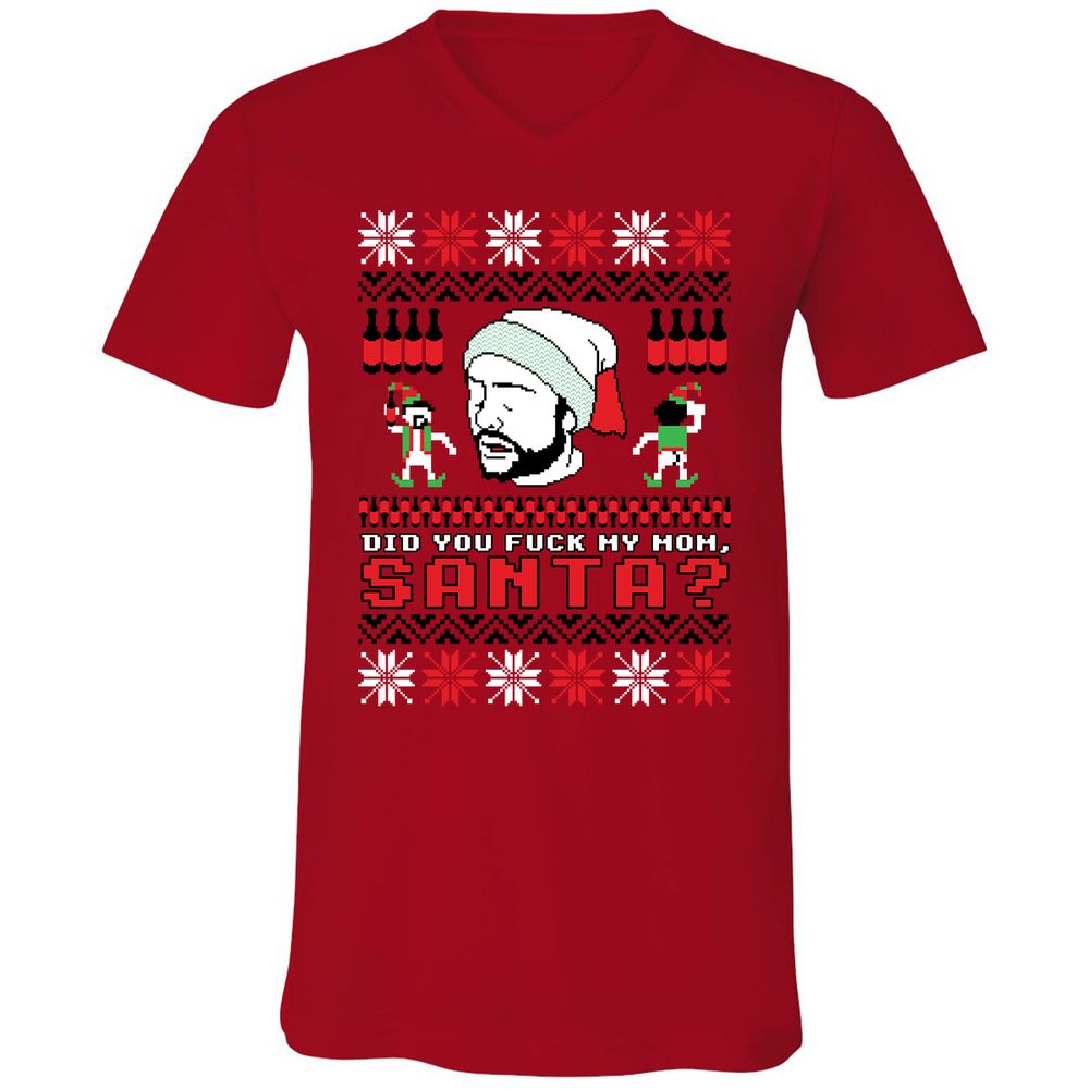 Unisex V-Neck T-Shirt - R85VS188 - Red - 3