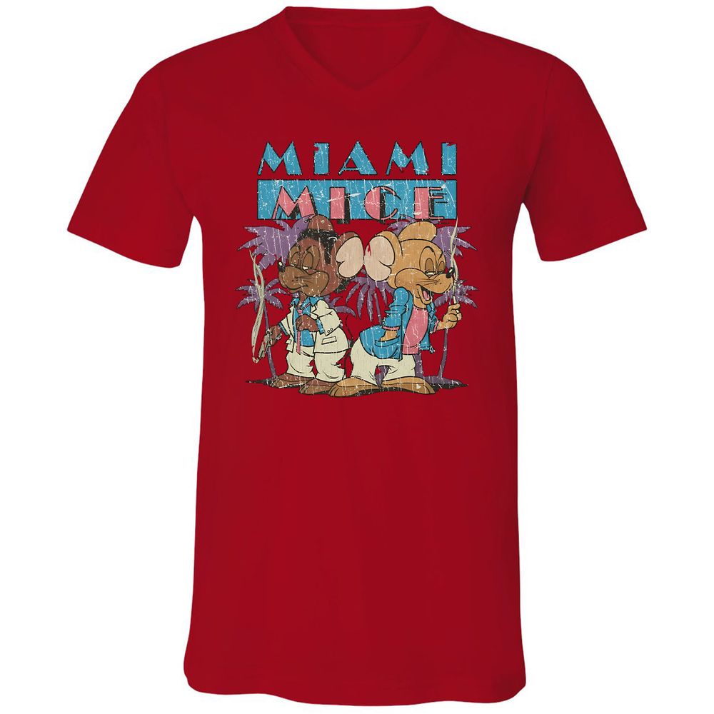 Unisex V-Neck T-Shirt - A83S47WY - Red - 3