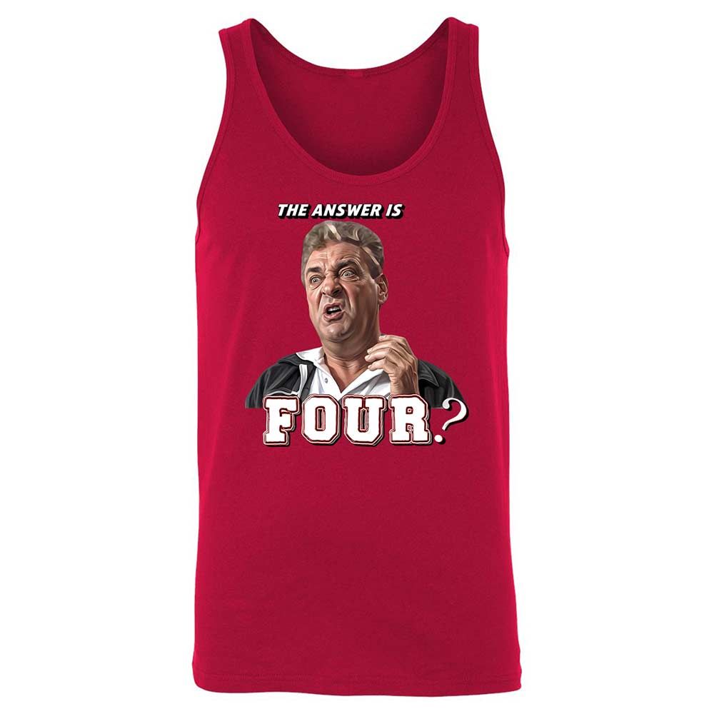 Unisex Jersey Tank - P9MJ5RM4 - Red - 3