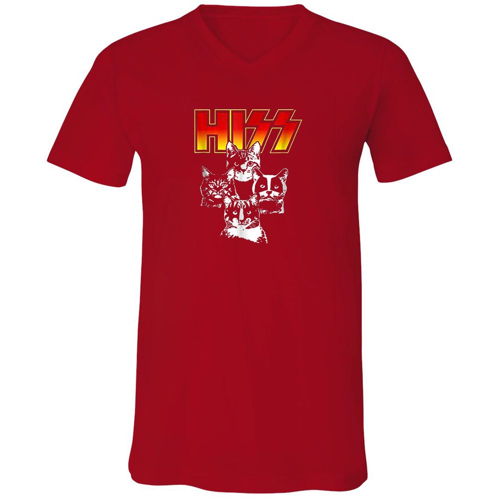 Unisex V-Neck T-Shirt - CGVMBM3W - Red - 3