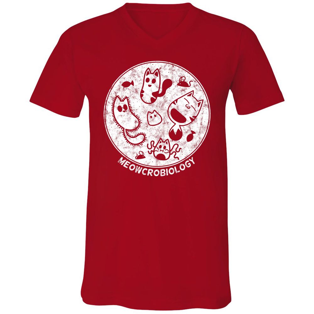Unisex V-Neck T-Shirt - AYS5CEQH - Red - 3