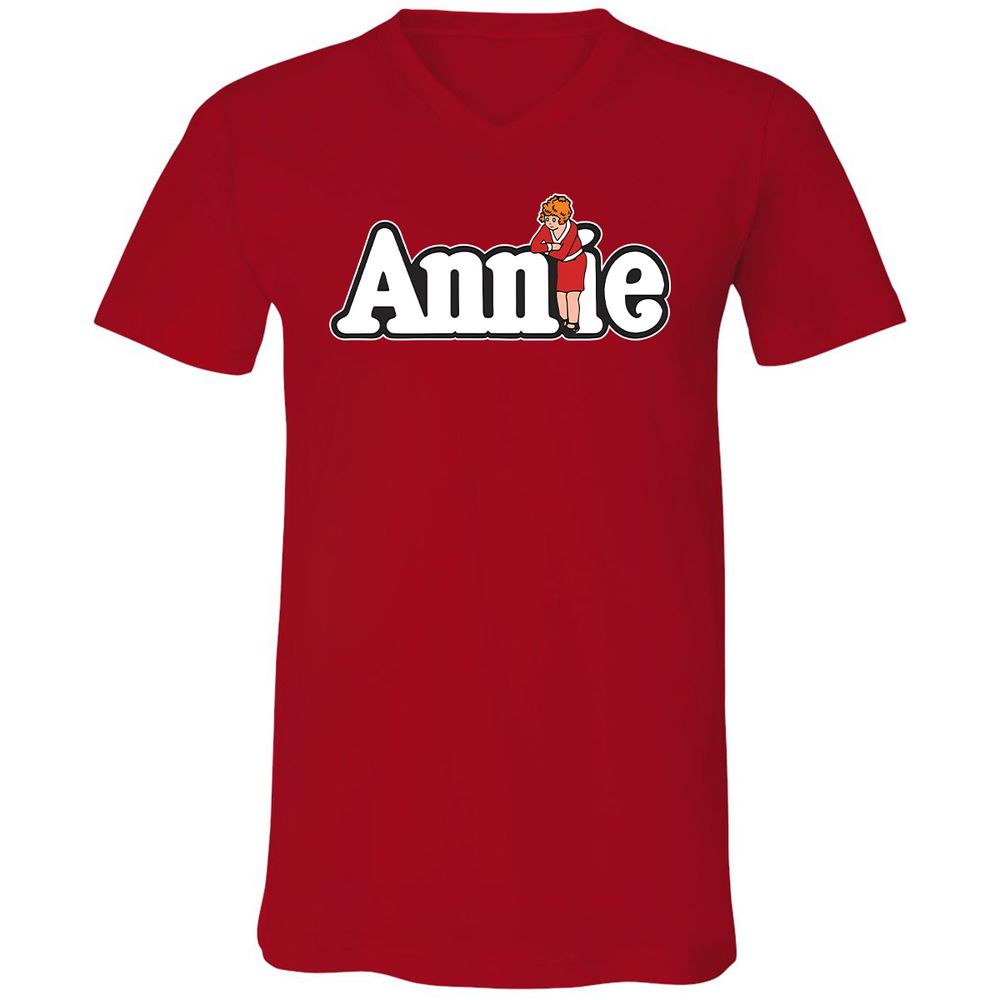 Unisex V-Neck T-Shirt - NQG1NV8N - Red - 3