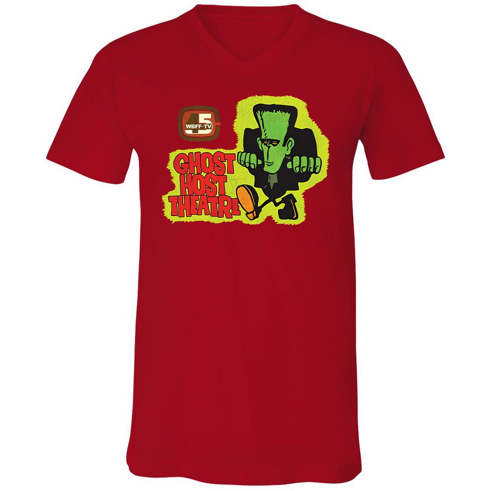 Unisex V-Neck T-Shirt - R1Z1YARD - Red - 3