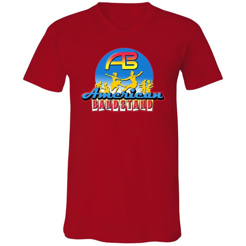 Unisex V-Neck T-Shirt - HS77C7DK - Red - 3