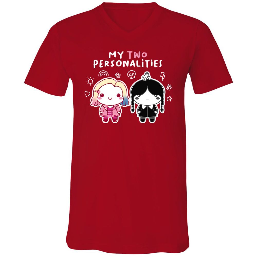 Unisex V-Neck T-Shirt - XV1429LW - Red - 3