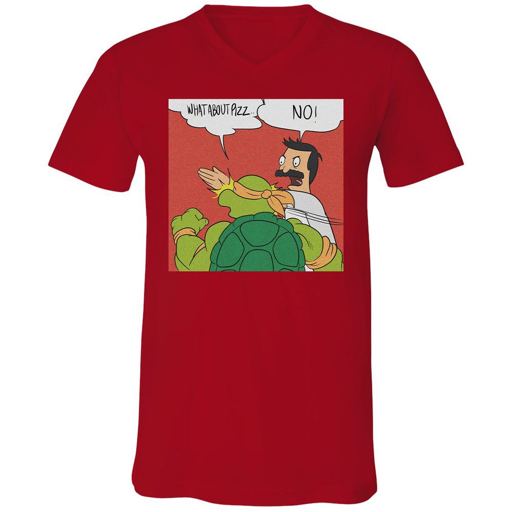 Unisex V-Neck T-Shirt - EDMT4NVF - Red - 3