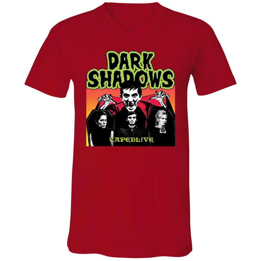 Unisex V-Neck T-Shirt - FFMGYTK7 - Red - 3