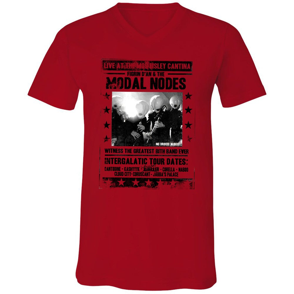 Unisex V-Neck T-Shirt - MAJNNTJN - Red - 3