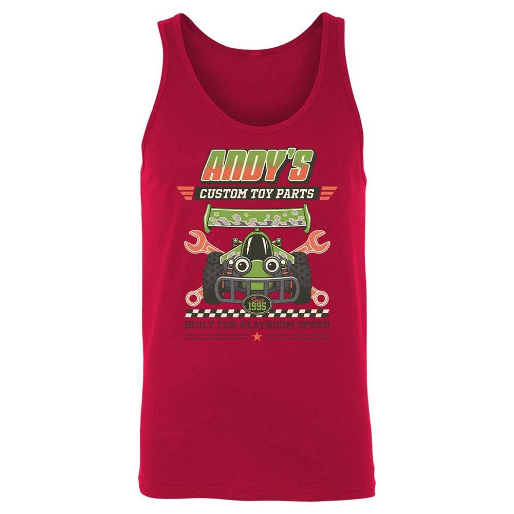 Unisex Jersey Tank - 4VR1CFK7 - Red - 3