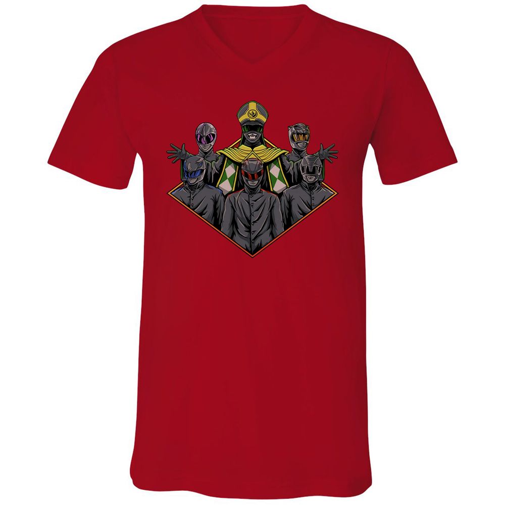 Unisex V-Neck T-Shirt - M84R9EEN - Red - 3