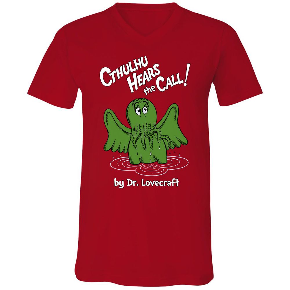 Unisex V-Neck T-Shirt - DLG28ZD2 - Red - 3