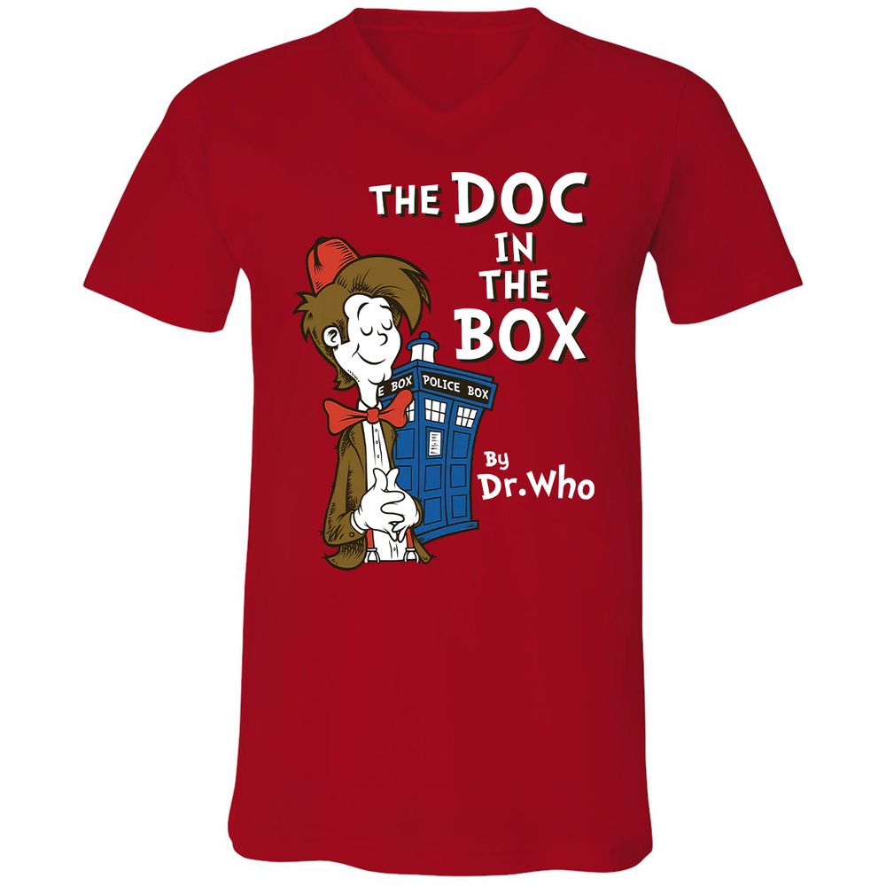 Unisex V-Neck T-Shirt - 16B3AMTV - Red - 3