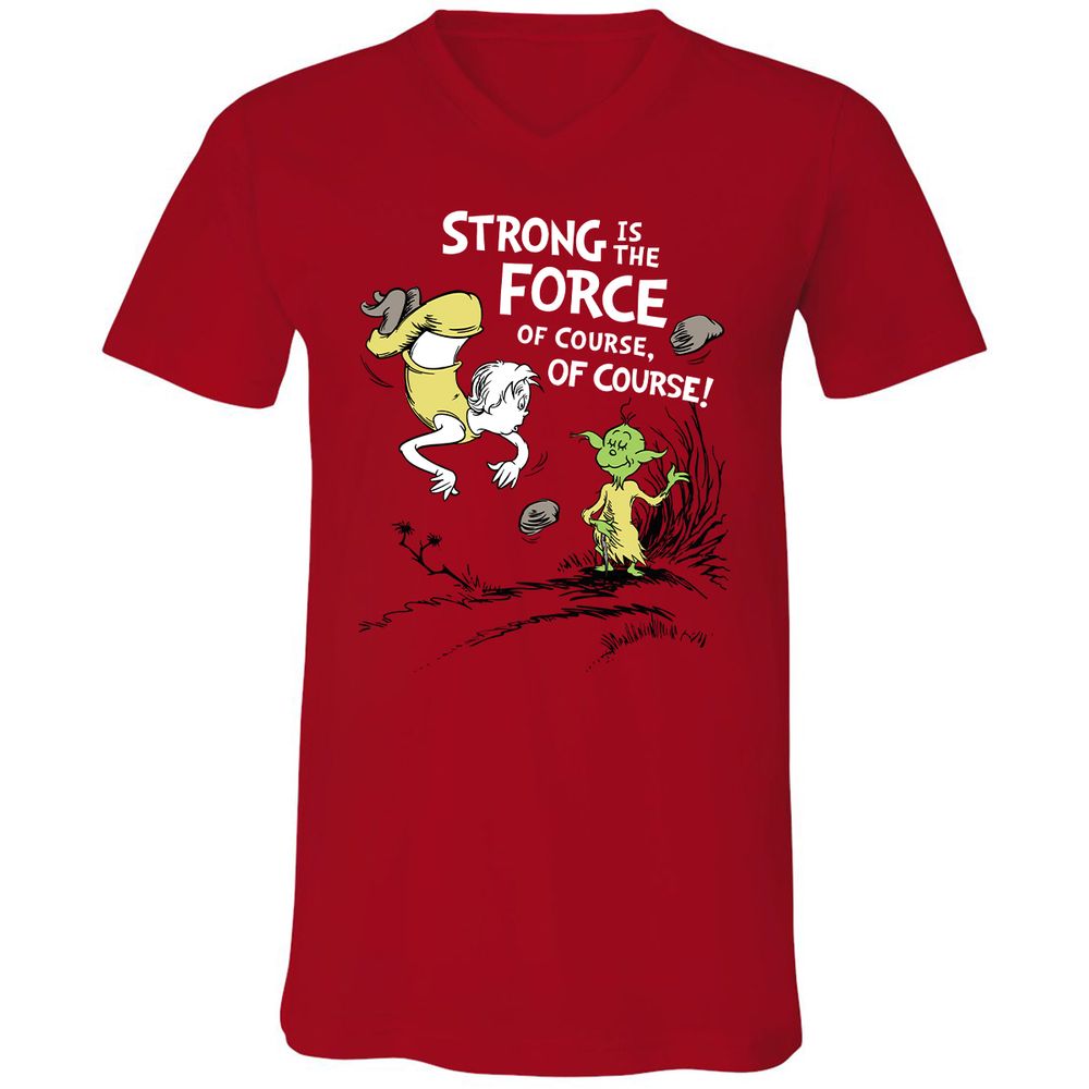 Unisex V-Neck T-Shirt - LK5N721B - Red - 3