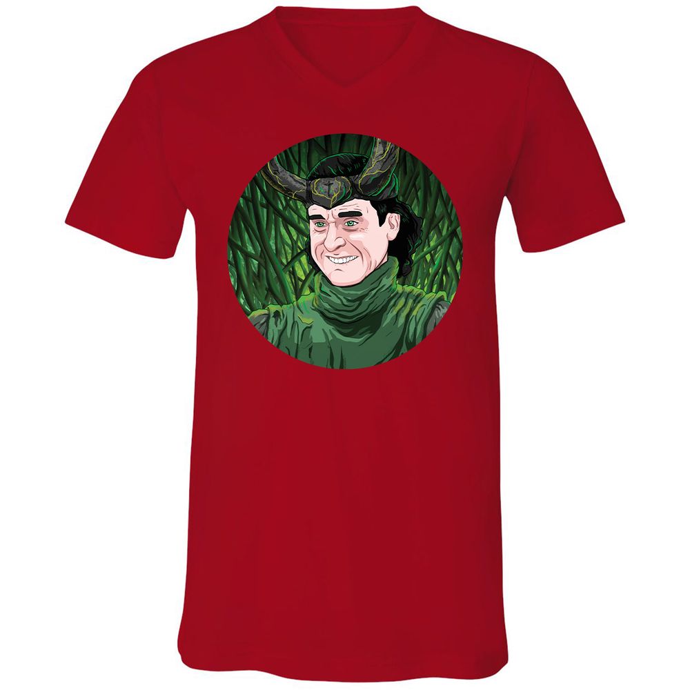 Unisex V-Neck T-Shirt - SSHEWGNP - Red - 3