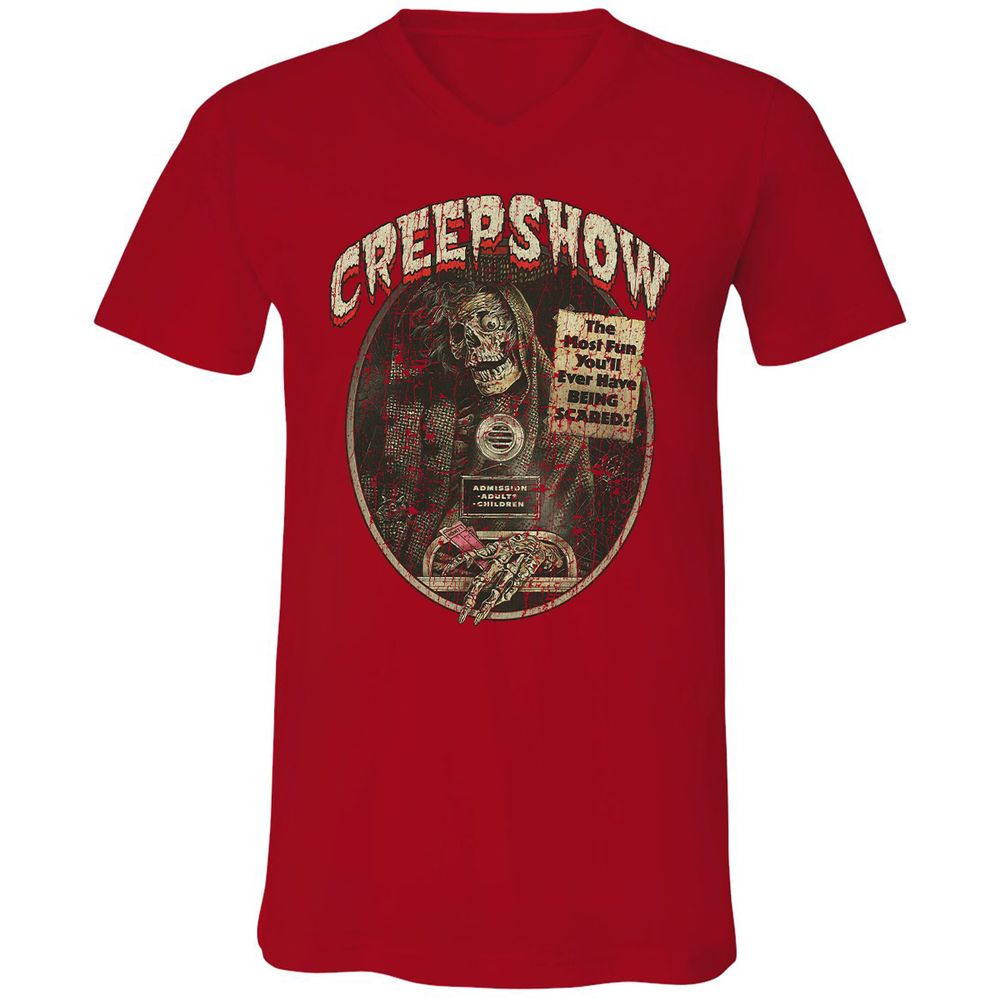 Unisex V-Neck T-Shirt - TSXL8QN3 - Red - 3