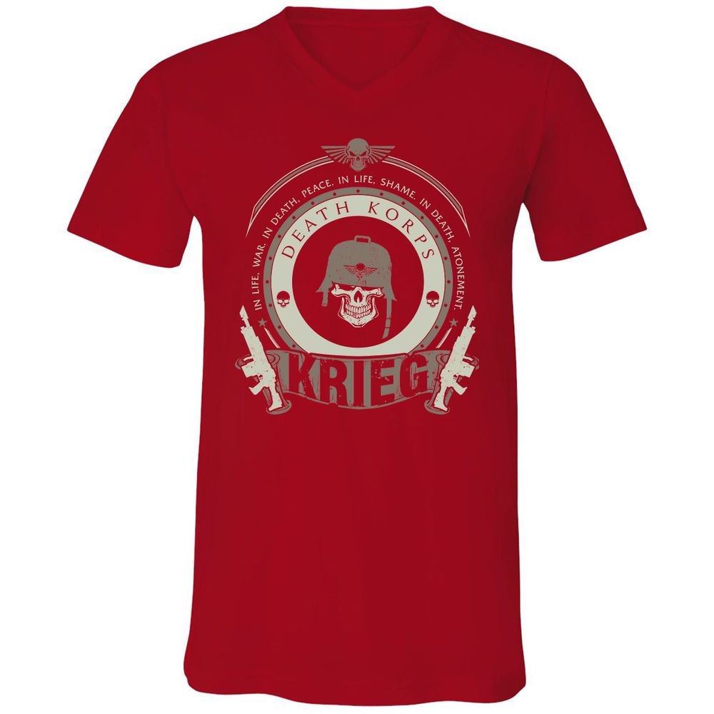 Unisex V-Neck T-Shirt - 9SHQZC1C - Red - 3