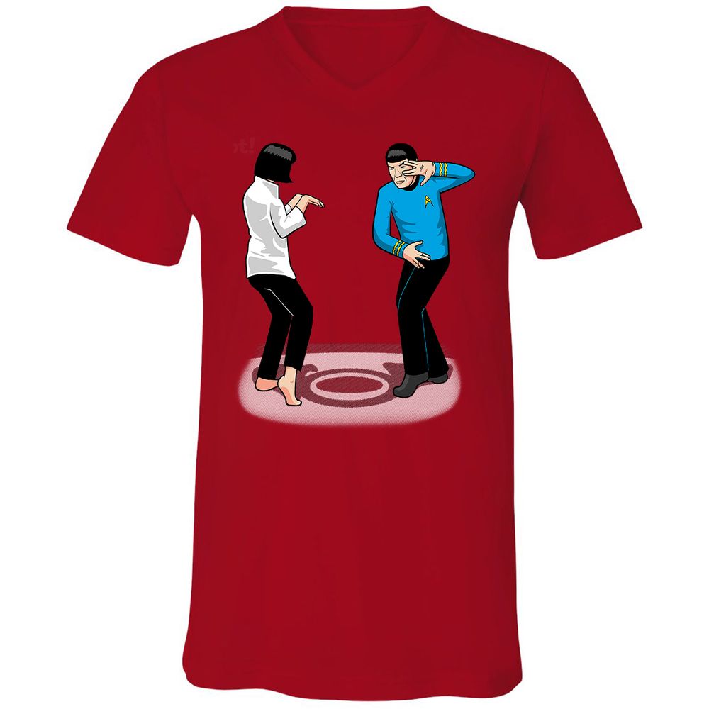 Unisex V-Neck T-Shirt - ANG83PSS - Red - 3