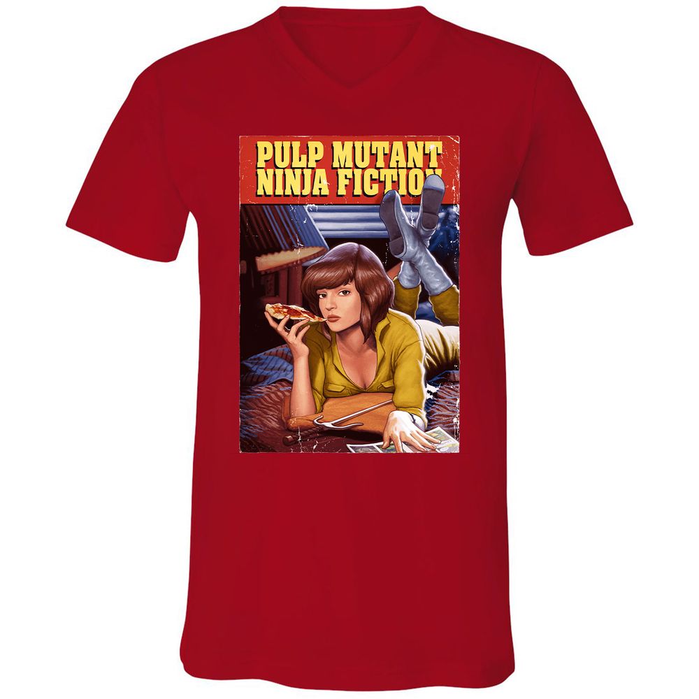 Unisex V-Neck T-Shirt - T3YBCC1N - Red - 3