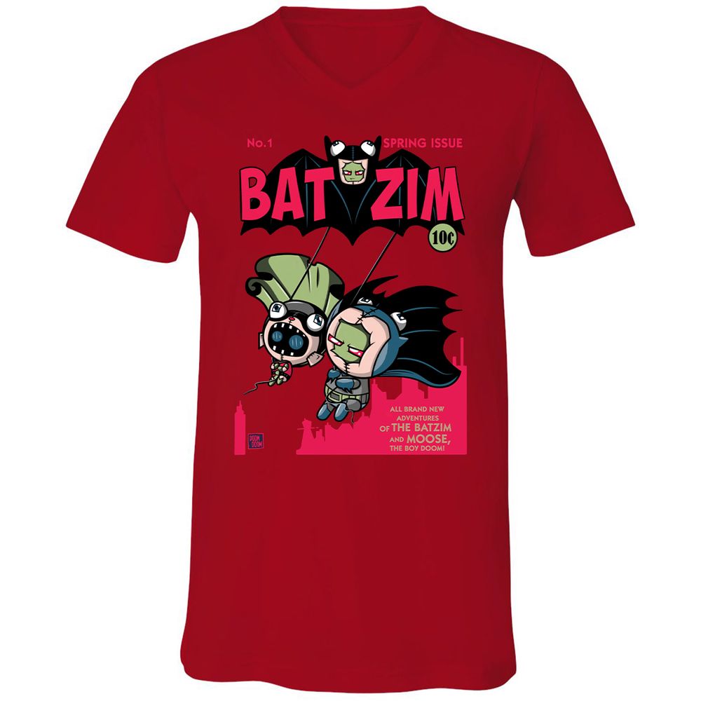 Unisex V-Neck T-Shirt - 1W3BT54W - Red - 3