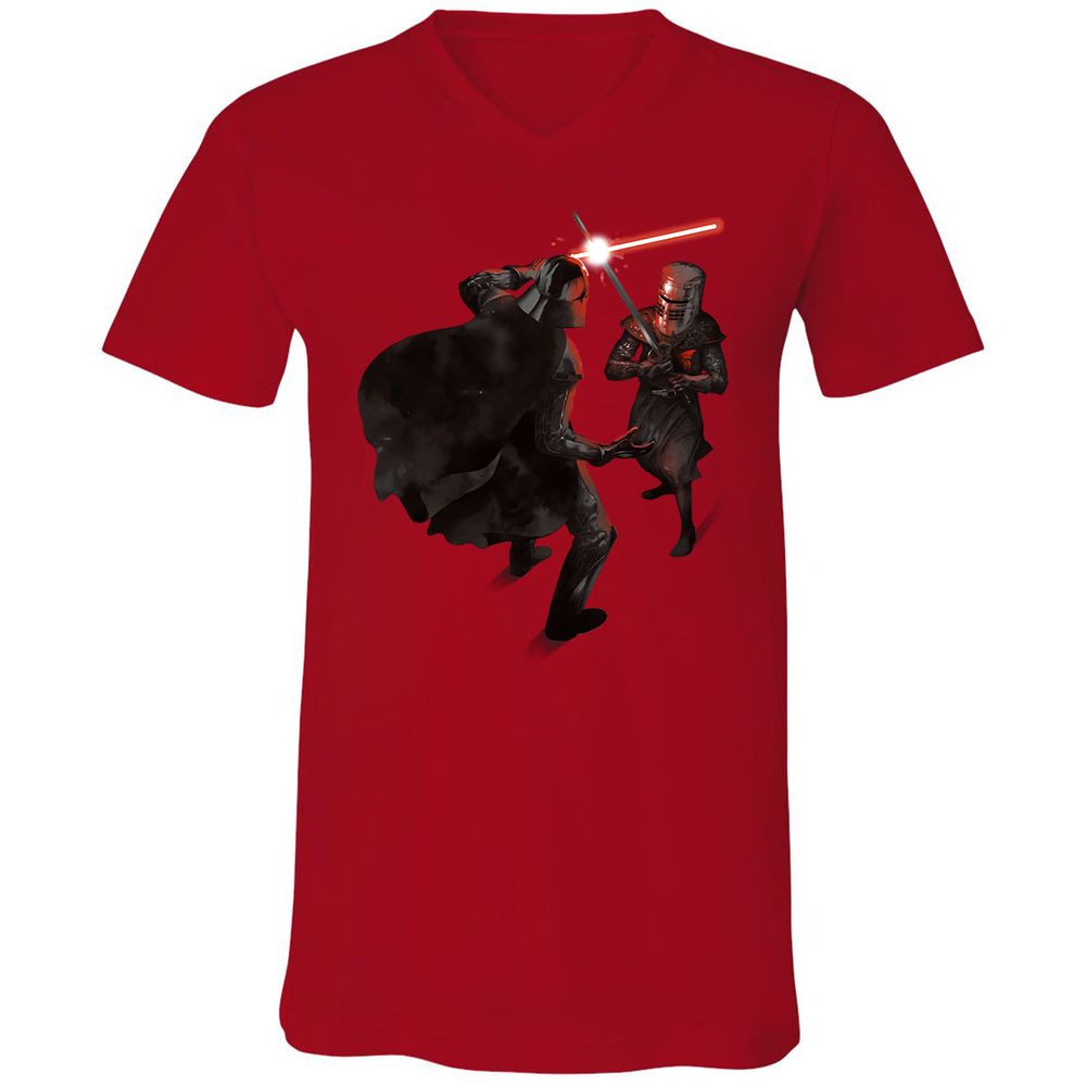 Unisex V-Neck T-Shirt - 16F16CUK - Red - 3