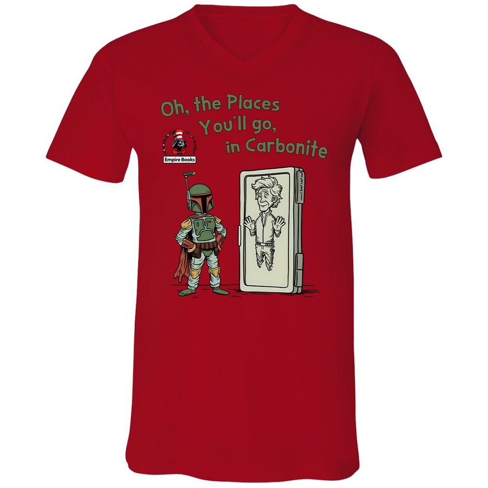 Unisex V-Neck T-Shirt - 1AVBPXN4 - Red - 3