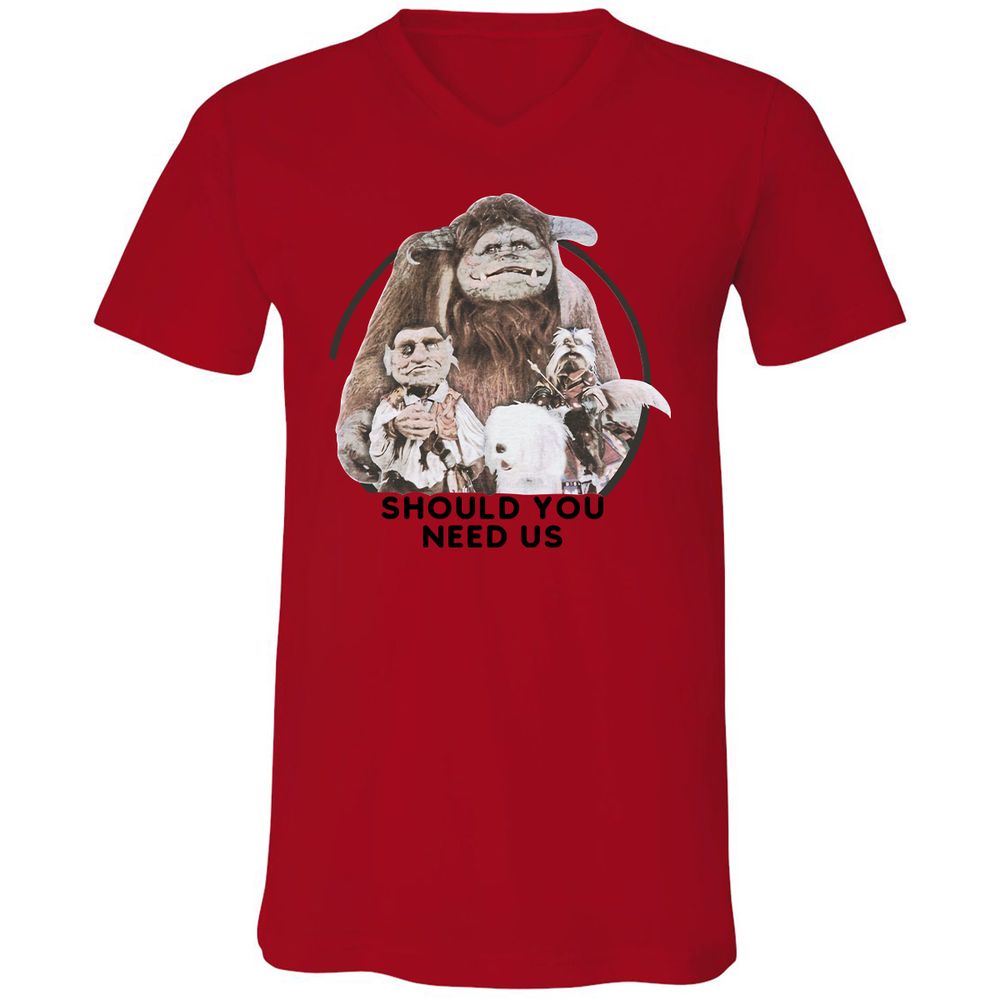 Unisex V-Neck T-Shirt - THA13UGY - Red - 3