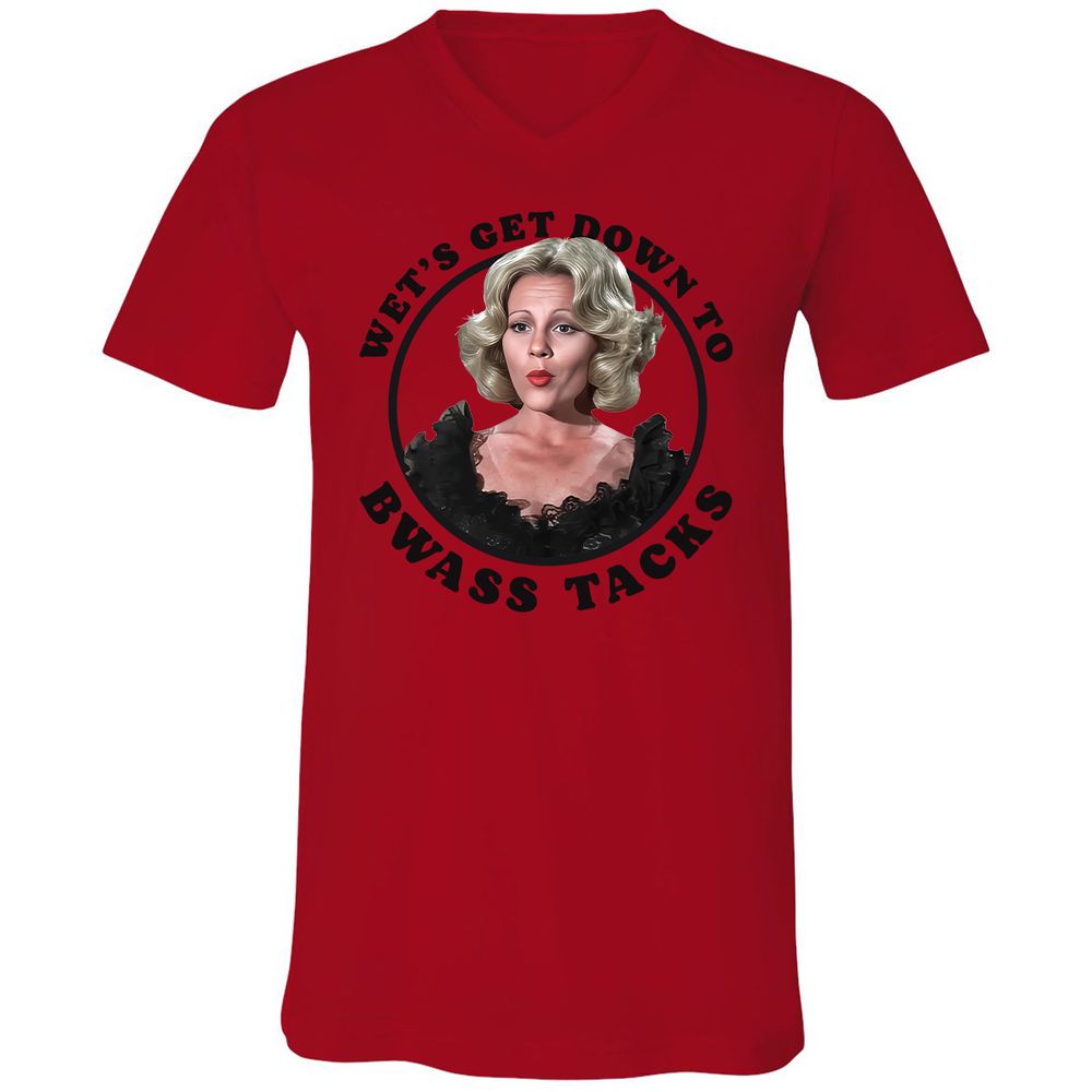 Unisex V-Neck T-Shirt - 8HRLUR38 - Red - 3