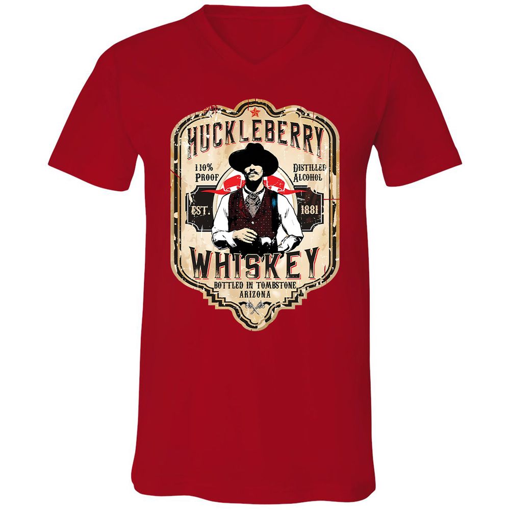 Huckleberry Whiskey Label - Red - 3