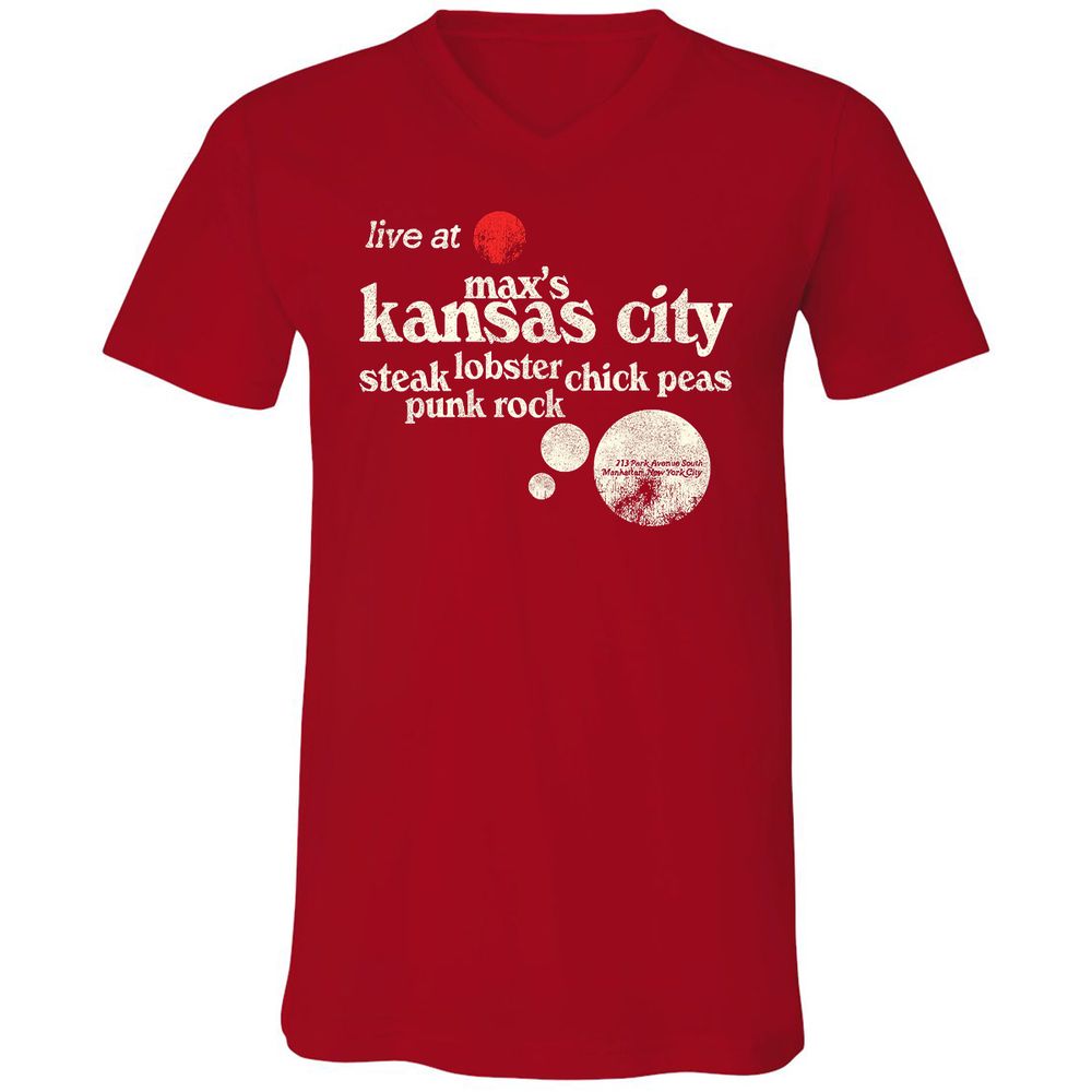Unisex V-Neck T-Shirt - DFHCD6FU - Red - 3