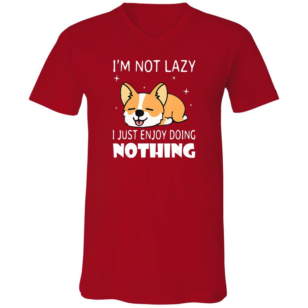 Unisex V-Neck T-Shirt - XENE263T - Red - 3