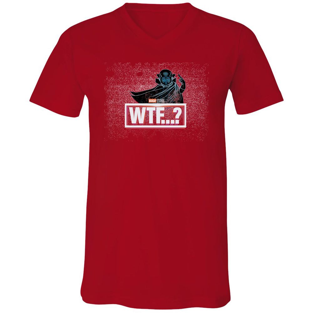 Unisex V-Neck T-Shirt - 775L3Q9J - Red - 3