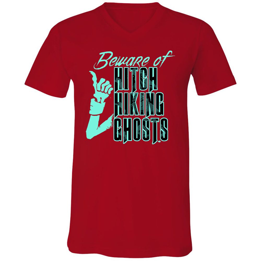 Unisex V-Neck T-Shirt - PAMSS76U - Red - 3