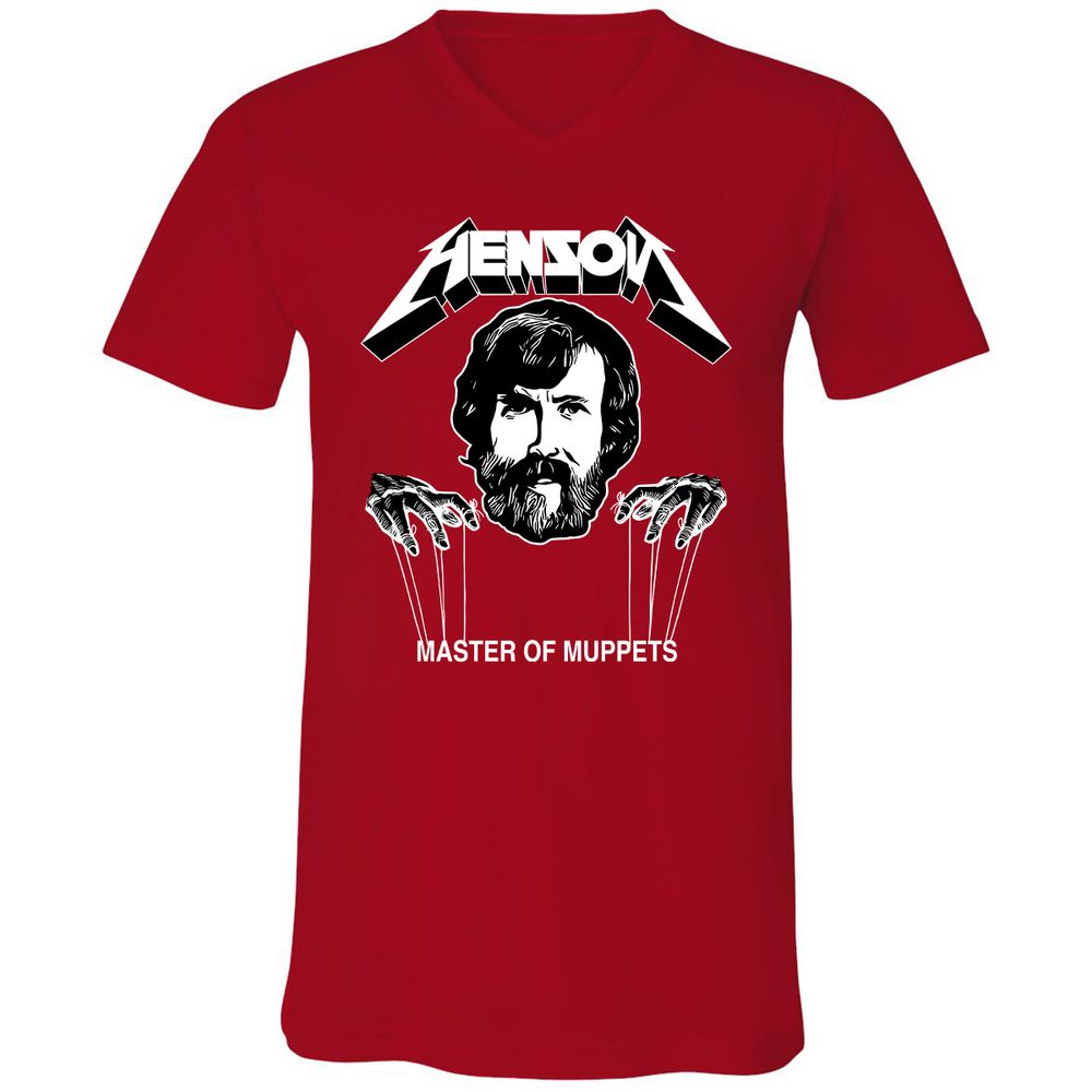 Unisex V-Neck T-Shirt - S5TXXMRJ - Red - 3