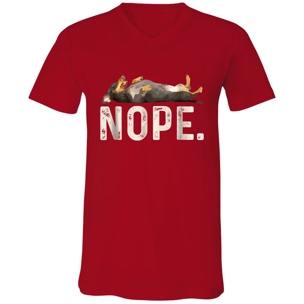 Unisex V-Neck T-Shirt - SVSUFBLT - Red - 3