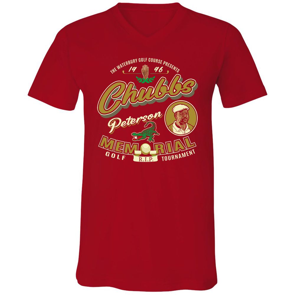 Unisex V-Neck T-Shirt - H8LZD6N1 - Red - 3