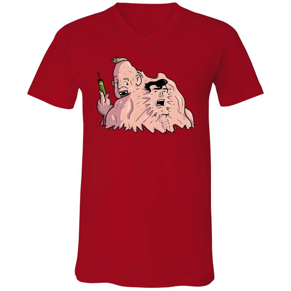 Unisex V-Neck T-Shirt - BWT93PJJ - Red - 3