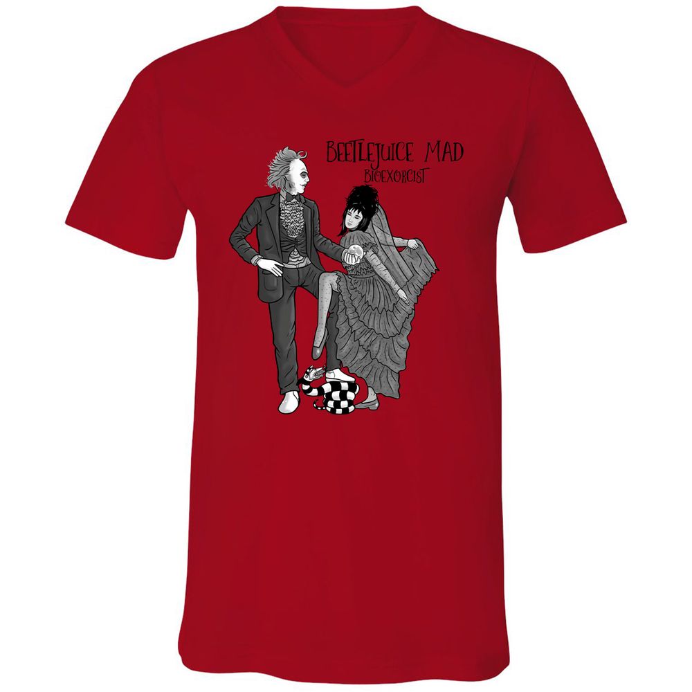 Unisex V-Neck T-Shirt - 2TV4J9AB - Red - 3