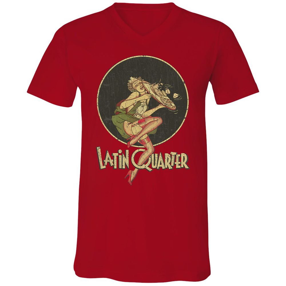 Unisex V-Neck T-Shirt - 5RU775VE - Red - 3