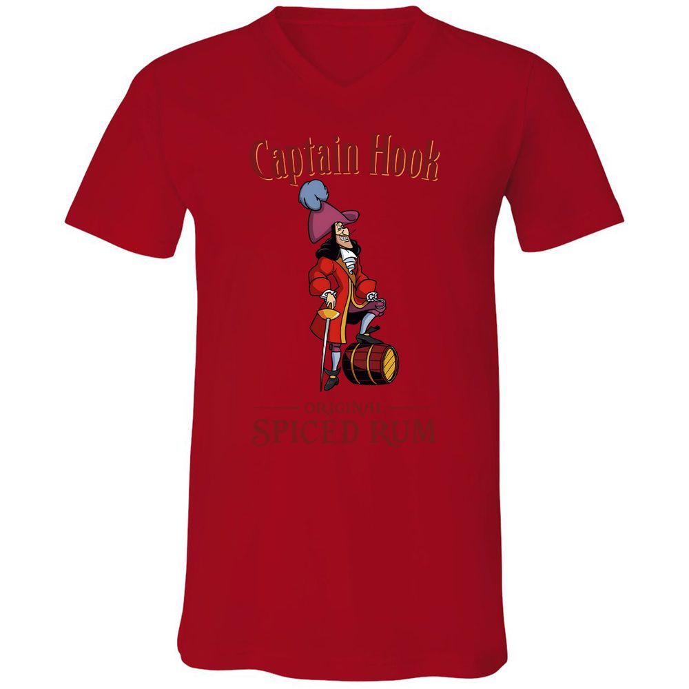 Unisex V-Neck T-Shirt - TJZ4Z6EP - Red - 3