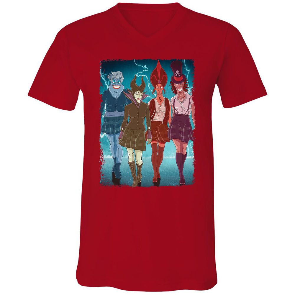 Unisex V-Neck T-Shirt - PQ5Y4NL1 - Red - 3