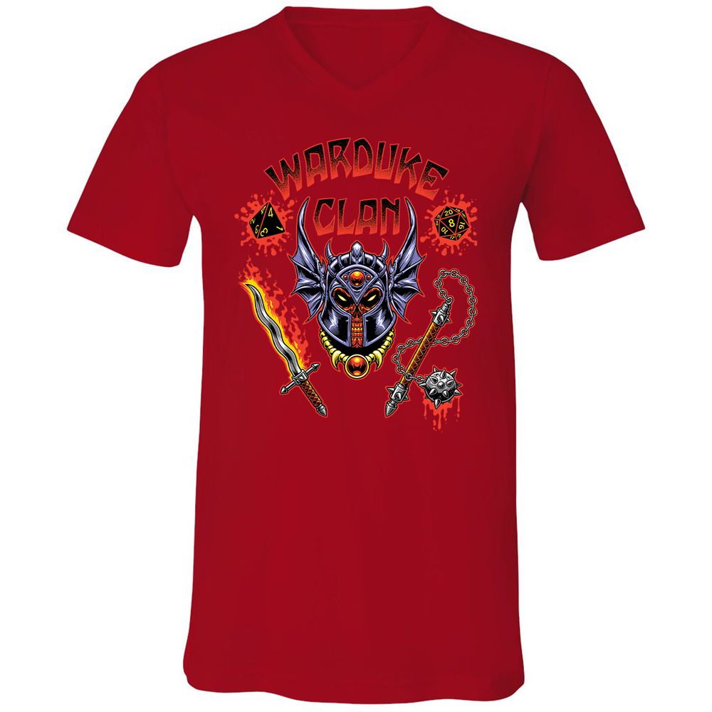 Unisex V-Neck T-Shirt - 8MB1JHWG - Red - 3