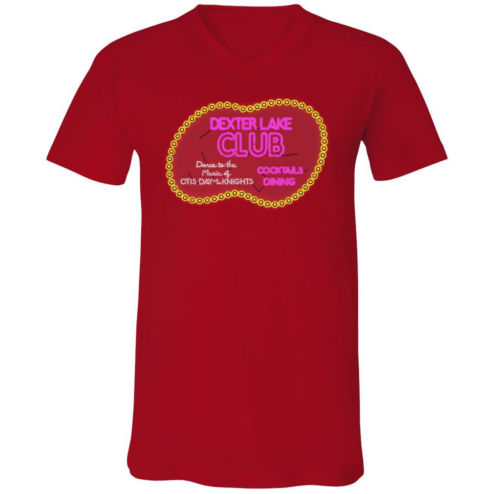 Unisex V-Neck T-Shirt - 7A43X13W - Red - 3
