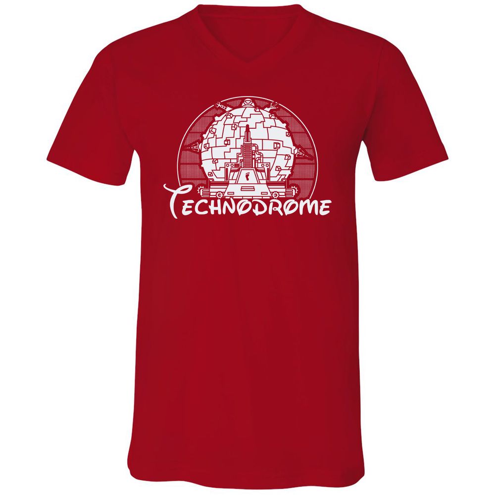 Unisex V-Neck T-Shirt - YPTNS416 - Red - 3