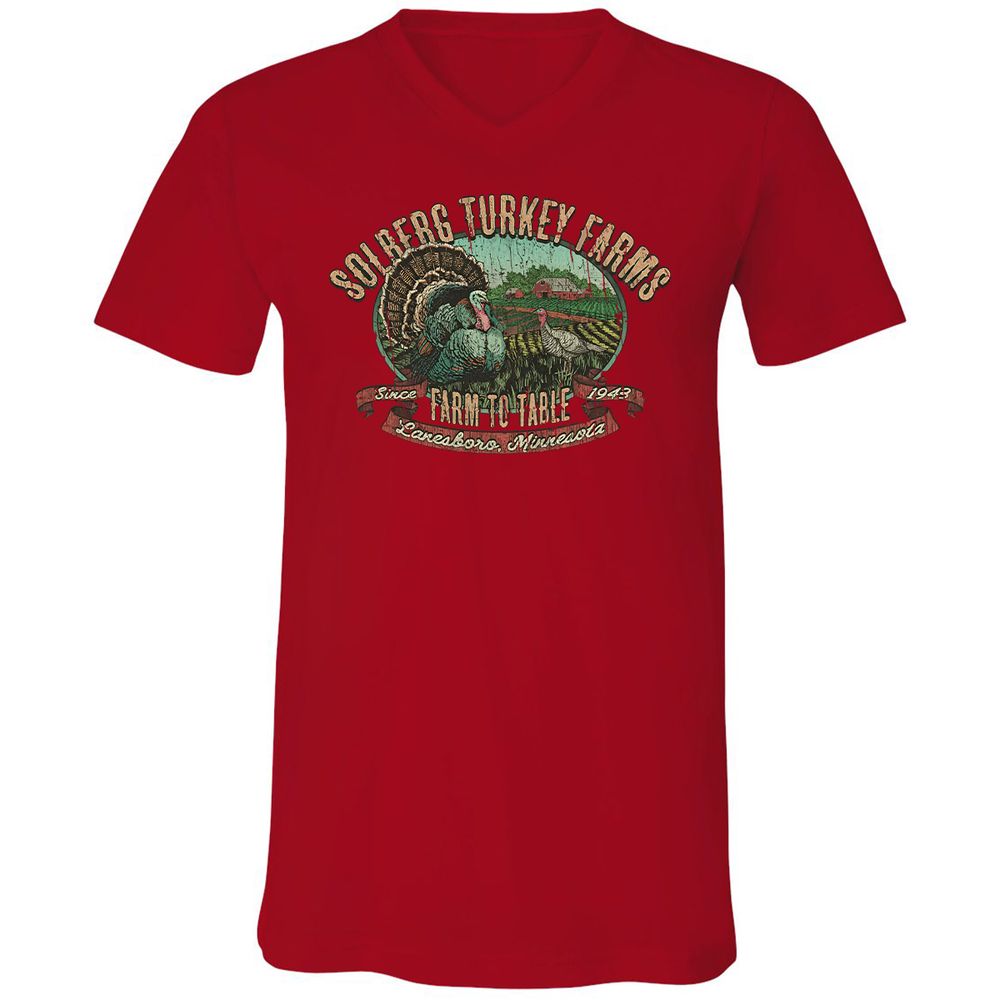 Vintage Turkey Farm Thanksgiving - Red - 3
