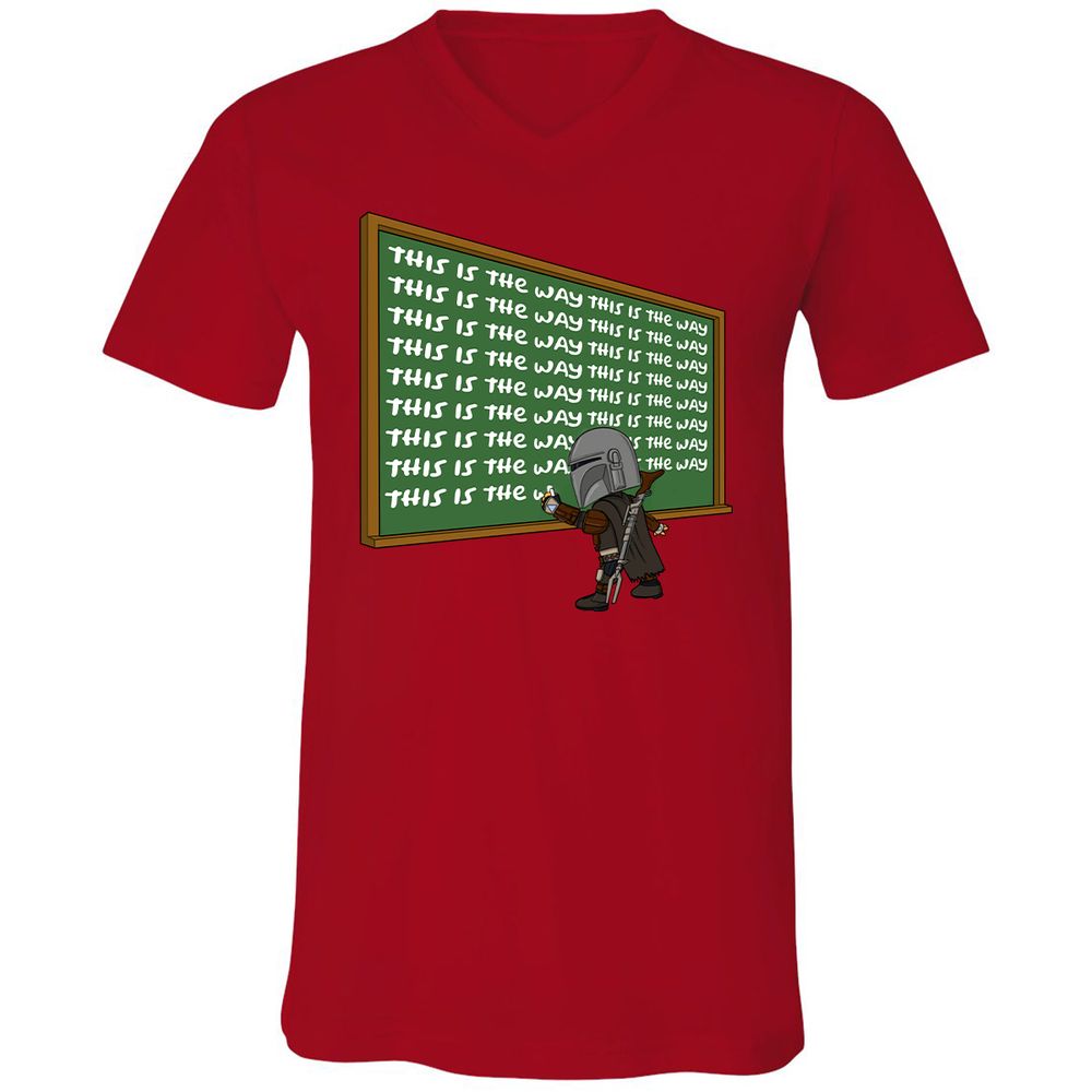 Unisex V-Neck T-Shirt - AF1T3NRA - Red - 3