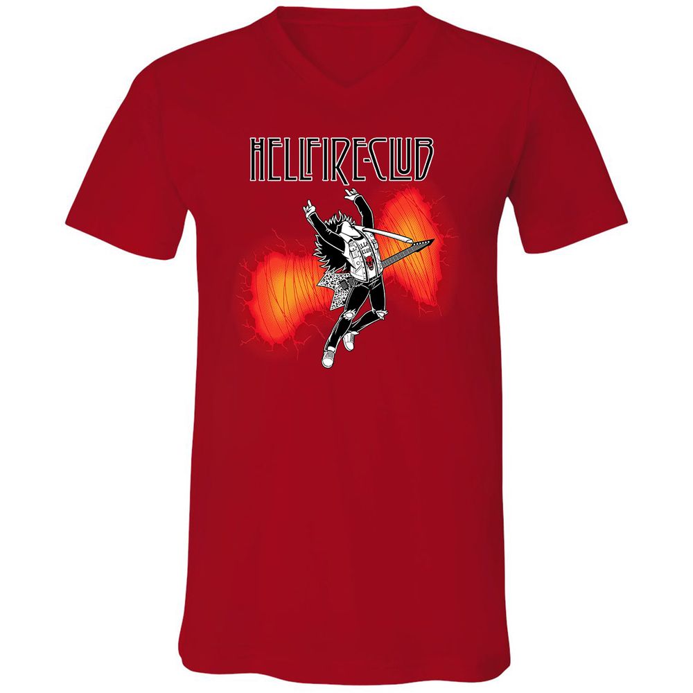 Unisex V-Neck T-Shirt - S2WP7BPH - Red - 3