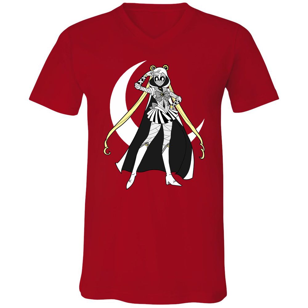 Unisex V-Neck T-Shirt - WGFXUQEW - Red - 3