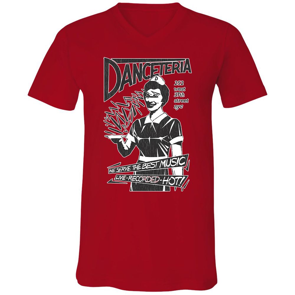 Unisex V-Neck T-Shirt - S95XHMPV - Red - 3