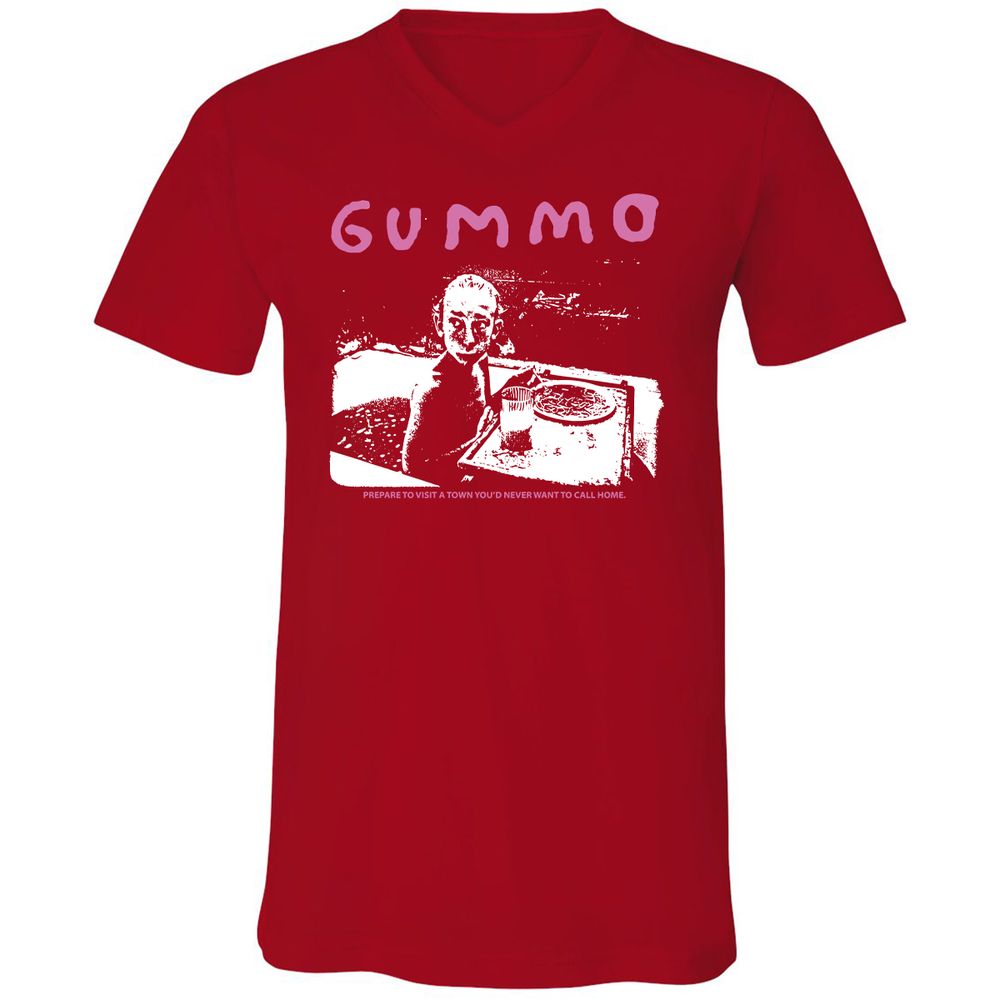 Unisex V-Neck T-Shirt - UHK3VGND - Red - 3