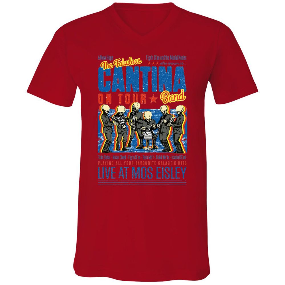 Unisex V-Neck T-Shirt - C775UAHA - Red - 3